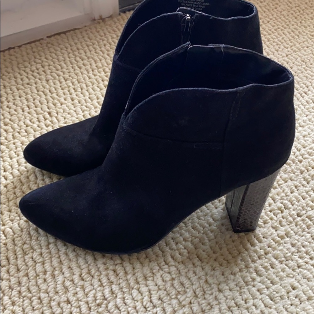 Nine West Snake Heel Booties